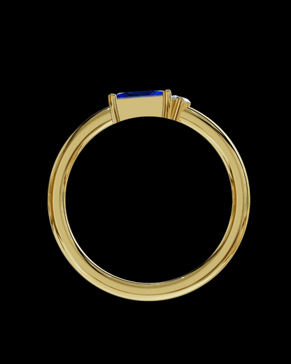 Becky Dainty Ring Blue Sapphire 9YG