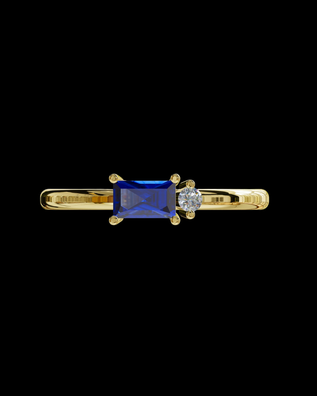 Becky Dainty Ring Blue Sapphire 9YG