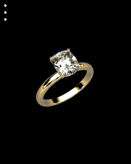 33° 11’07” Classic Cushion Engagement Ring
