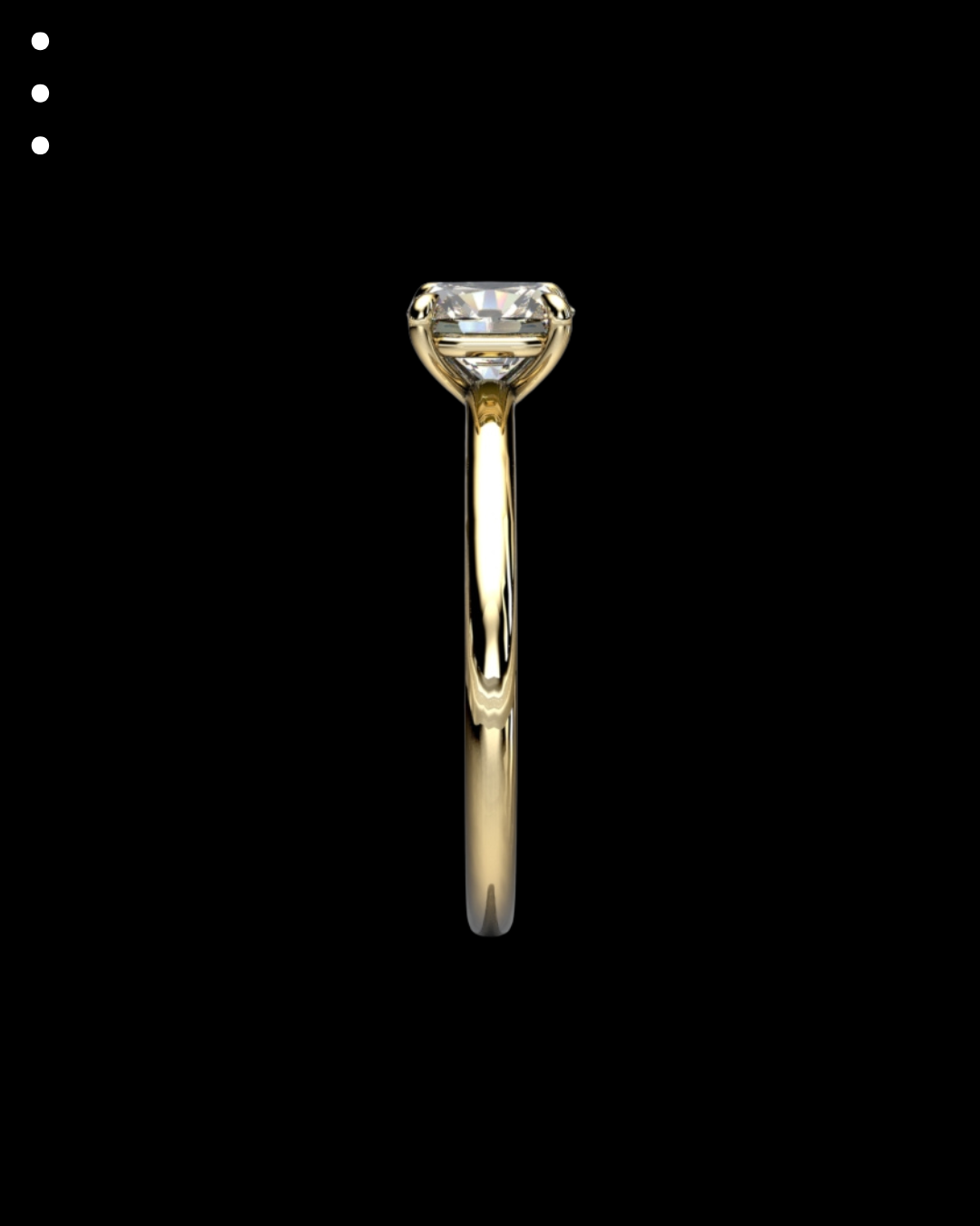 33° 11’07” Classic Cushion Engagement Ring