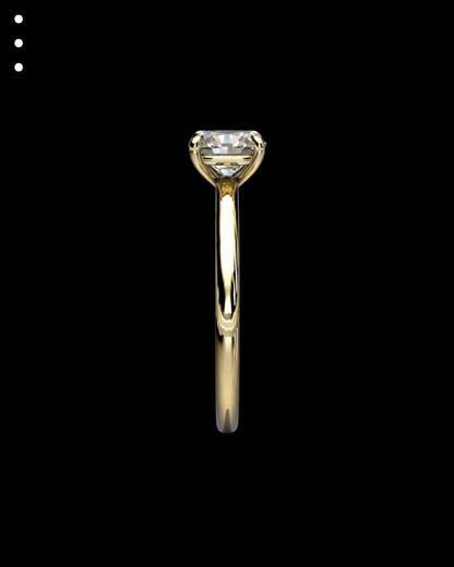 33° 11’07” Classic Cushion Engagement Ring
