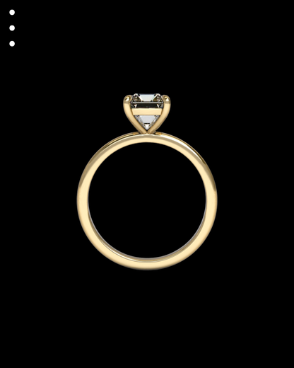 33° 11’08” Classic Emerald Engagement Ring