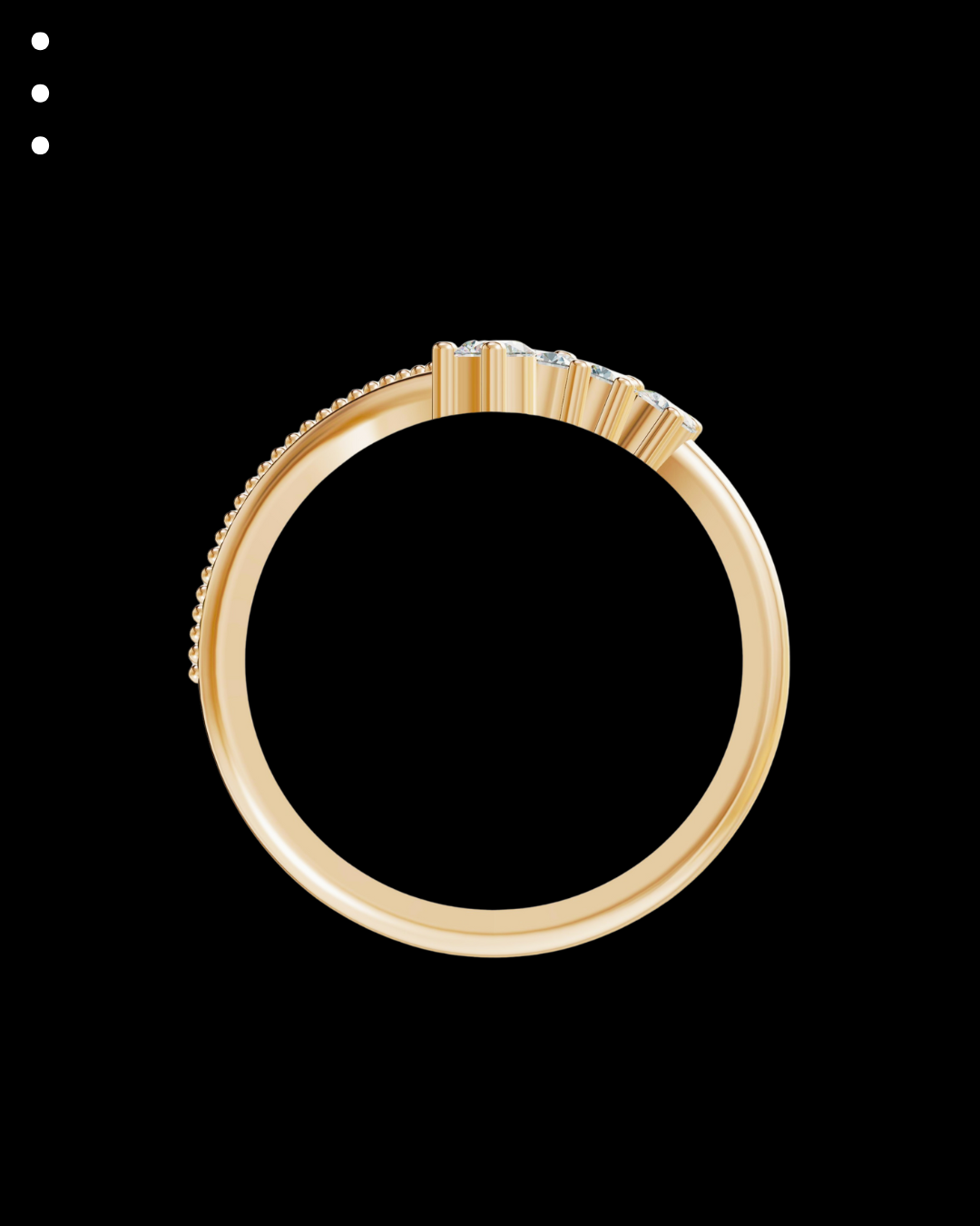 Yellow gold ring 