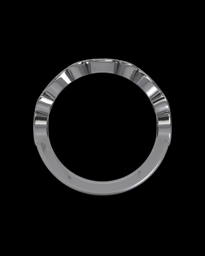 Dawn Wedding Band Bezel Style